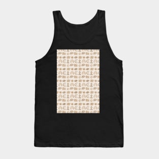 Neutral beige magic pattern Tank Top